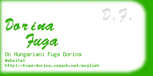 dorina fuga business card
